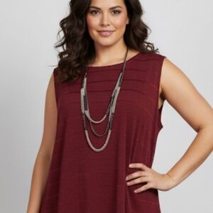 Penningtons Burgundy Tank Top